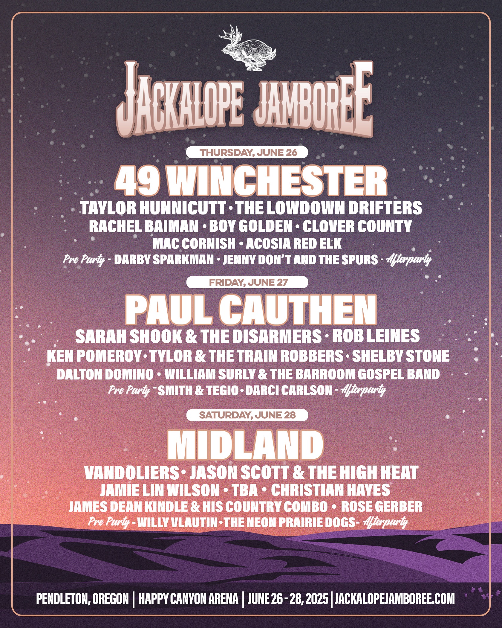 JACKALOPE JAMBOREE 2025 ANNOUNCES FULL ARTIST LINEUP Grateful Web